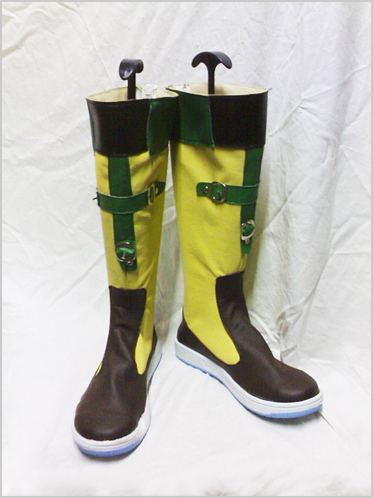 コスプレ ブーツ ファイナルファンタジーX FFX Rikku/リュック コスチューム 靴 変装 仮装 華麗 ハロウィン サイズオーダー